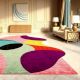 Handcrafted Pastel Abstract Modern Living Room Rug